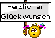 Schild Herzlichen Glückwunsch :shgl: