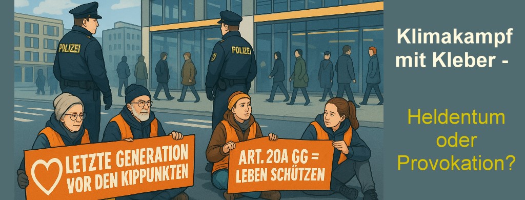 Klimakampf mit Kleber – Heldentum oder hilflose Provokation?